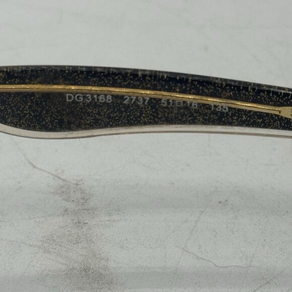 DG-3168-2737 Frames Only 51-16-135 Glitter-Gold Women’s. *May Need Tightening* - Picture 7 of 7